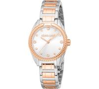 Roberto Cavalli Lady - Orologio Da Polso Da Donna Al Quarzo Moda Bracciale E Cassa In Acciaio Inox Di Colore Grigio Quadrante Analogico Grigio - RC5L118M0085