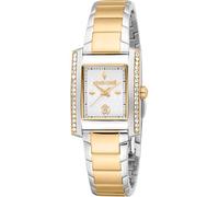 Roberto Cavalli Lady - Orologio Da Polso Da Donna Al Quarzo Moda Bracciale E Cassa In Acciaio Inox Di Colore Oro Quadrante Analogico Grigio - RC5L120M0085