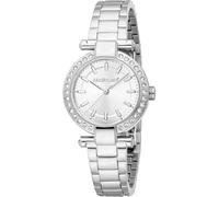 Roberto Cavalli Lady - Orologio Da Polso Da Donna Al Quarzo Moda Bracciale E Cassa In Acciaio Inox Di Colore Grigio Quadrante Analogico Grigio - RC5L121M0045