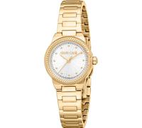 Roberto Cavalli Lady - Orologio Da Polso Da Donna Al Quarzo Moda Bracciale E Cassa In Acciaio Inox Di Colore Oro Quadrante Analogico Grigio - RC5L117M0025