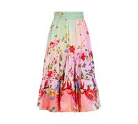 Roberto Cavalli - Midi Skirt with Miami Flowers Print - - Skirts - Donna - Multicolore - M