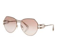 Roberto Cavalli Occhiali Rc1064 32G Donna Oro Pilot-Aviator Marrone Gradiente Gi