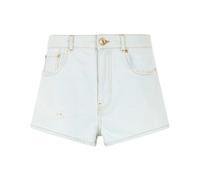 Roberto Cavalli - Pantaloncini di Jeans con Lavaggio Chiaro e Dettagli Distressed - - Shorts - Donna - Blu - L