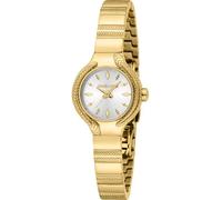 Roberto Cavalli Roberto Cavalli Lady - Orologio Da Polso Da Donna Al Quarzo Moda Bracciale E Cassa In Acciaio Inox Di Colore Oro Quadrante Analogico Grigio - RC5L155M0055
