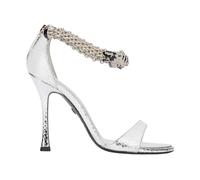 Roberto Cavalli - Sandali metallici con tacco tigre - - Shoes - Donna - Grigio - 39 EU