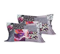 Roberto Cavalli Set 2 federe in raso di 100% cotone, 50 x 80 cm (Faraqua Rosa)