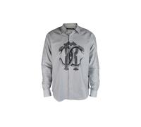 Roberto Cavalli, ,Shirts ,Uomo ,Blu ,L Striped Shirt