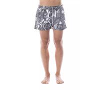 Roberto Cavalli Sport Black Polyester Men Swimwear - IT52 | XL