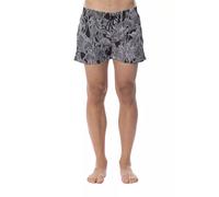 Roberto Cavalli Sport Black Polyester Men's Swimwear - IT46 | S