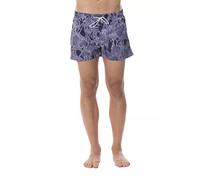 Roberto Cavalli Sport Blue Polyester Men's Swim Trunk - IT54 | XXL