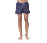 Roberto Cavalli Sport Blue Polyester Men's Swim Trunk - IT54 | XXL