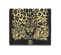 Roberto Cavalli telo bagno Wild Jaguar Senape in spugna