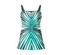 Roberto Cavalli, ,Tops ,Donna ,Blu ,M Top Seta Stampa Mare