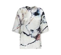 Roberto Cavalli, ,Tops ,Donna ,Multicolore ,M T-shirt stampata in marmo monocromatica