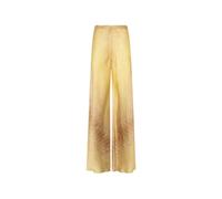 Roberto Cavalli, ,Trousers ,Donna ,Giallo ,M Pantaloni ampi in seta