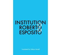 Roberto Esposito Institution (Tascabile)