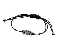 ROBERTO GIANNOTTI Bracciale ANGELI MAN10 Argento 925% Nero Pietre Cordino