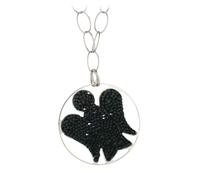 ROBERTO GIANNOTTI Collana ANGELI ROCK SOUL GIA300RC Argento 925% Swarovski Nero