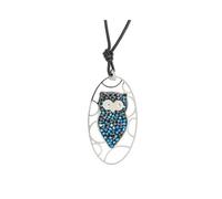 ROBERTO GIANNOTTI Collana MISTERI DELLA NOTTE Civetta GFA303R Argento Swarovski