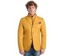 Roberto Pepe Luxury Yellow Wool Men's Jacket - IT48 | M