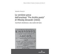 Roberto Peressi La versione greca dell'orazione "Pro Archia p (Copertina rigida)