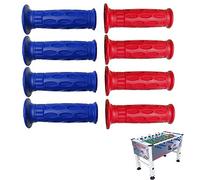 Roberto Sport Calcio Balilla Competition, omologato FICB, Serie Completa 8 manopole PRO Italy Professionali Colori Rosso, Blu