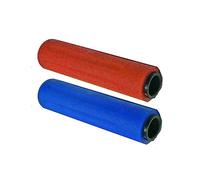 Roberto Sport Calcio Balilla Ricambio, Coppia manopole Originali Professional per aste Diametro mm.18 Colori Rosso, Blu