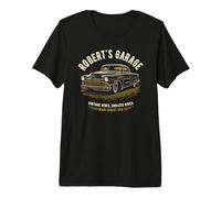 Robert's Garage Hotrod Classic Car Design per Nome Robert Maglietta Premium