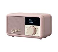 Roberts Radio Revival Petite - Radio portatile compatta con Dab-FM, Bluetooth, 20 ore di autonomia, ingresso ausiliario, radiatore passivo, Streaming, garanzia 2 anni - Rosa Scuro
