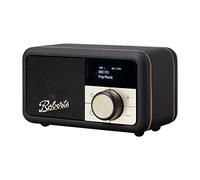 Roberts Radio Revival Petite - Radio portatile compatta con Dab-FM, Bluetooth, 20 ore di autonomia, ingresso ausiliario, radiatore passivo, streaming, garanzia 2 anni, colore: nero
