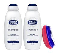 Roberts Shampoo Neutro, Per Tutta La Famiglia, Uso Frequente, Per Tutti i Tipi Di Capelli, Con Ingredienti Di Origine Naturale e Vitamina B3 450ml (2 Unità) + Spazzola Scioglinodi