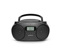 Roberts ZoomboxFM - Boombox CD AM/FM con Bluetooth, nero