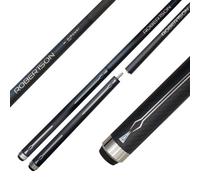 Robertson Carbon Break & Jump Queue HiPower, stecca professionale per piscina da 2 pezzi e Break + Jump 3 TLG per massima potenza e precisione 13' Break-Tip, Quick Joint (Break/Jump, 3-TLG., 13 mm)