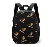 Robin Bird on Wood - Zaino casual da viaggio, con cinghie regolabili, per donne e uomini