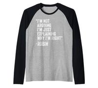 Robin Citazione Divertente Compleanno Personalizzato Nome Idea Ingegnere Maglia con Maniche Raglan
