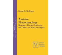 Robin D. Rollinger Austrian Phenomenology (Copertina rigida)