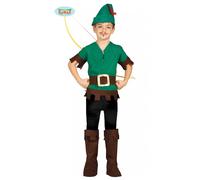 Robin Hood Bambino 7/9 Costume Arciere Carnevale Ladro Halloween