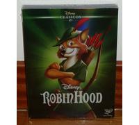 Robin Hood Classico Disney Nº 21 DVD Nuovo Sigillato Slipcover Animazione R2