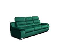 Robin Inspire Amber Divano 3 Posti Con Funzione Letto Sofà Per Il Soggiorno Sofa Per La Camera Da Letto Divano Divani 238 x 96 x 95 cm Tessuto Kronos Verde Bottiglia