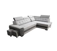 Robin Inspire Grand Angolare Letto Contenitore Destro Argento/Antracite
