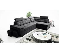 Robin Inspire Grand Divano Angolare Letto Contenitore Destro Nero