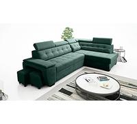 Robin Inspire Grand Divano Angolare Letto Contenitore Destro Verde Bottiglia