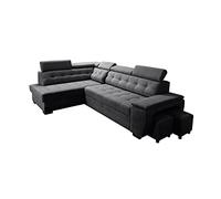 Robin Inspire Grand Divano Angolare Letto Contenitore Sinistro Nero