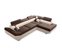 Robin Inspire Saturn Divano Angolare Letto Cioccolato Biscotto Destro