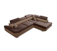 Robin Inspire Saturn Divano Angolare Letto Cioccolato Nougat Destro