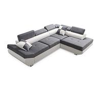 Robin Inspire Saturn Divano Angolare Letto Grigio Bianco Destro