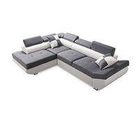 Robin Inspire Saturn Divano Angolare Letto Grigio Bianco Sinistro