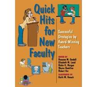 Robin K. Morgan Quick Hits for New Faculty (Tascabile)