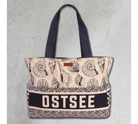 Robin Ruth Borsa A Spalla In Cotone Blu Scuro Naturale OTG5118N