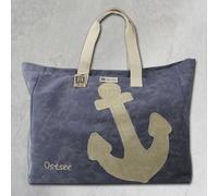 Robin Ruth Borsa A Spalla In Cotone Poliestere Blu Jeans Beige OTG5125B